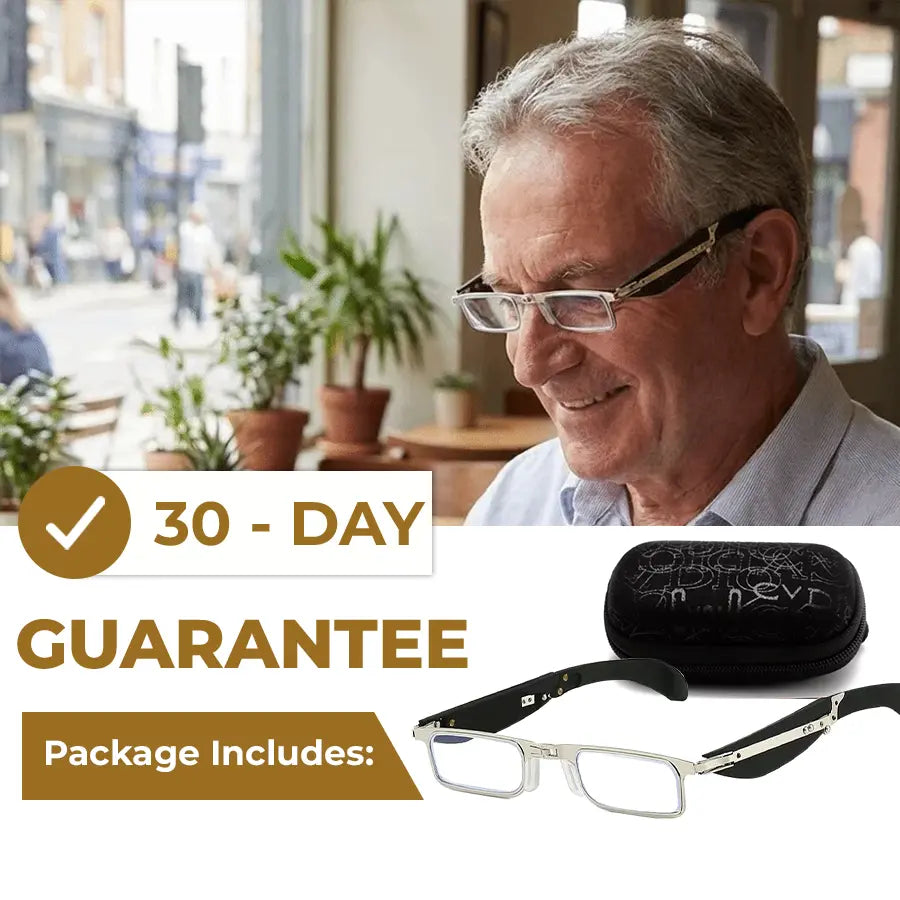 Foldable Anti-Blue Light Reading Glasses with Case