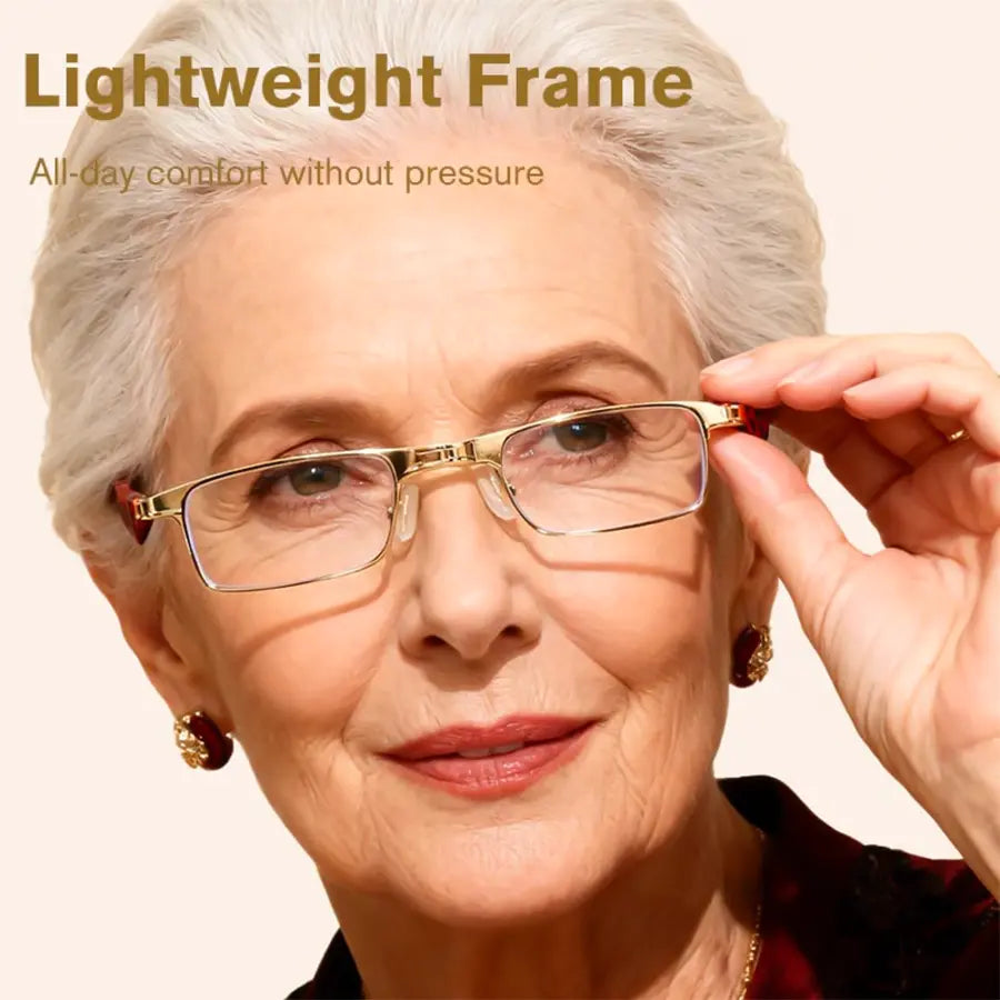 Foldable Anti-Blue Light Reading Glasses with Case