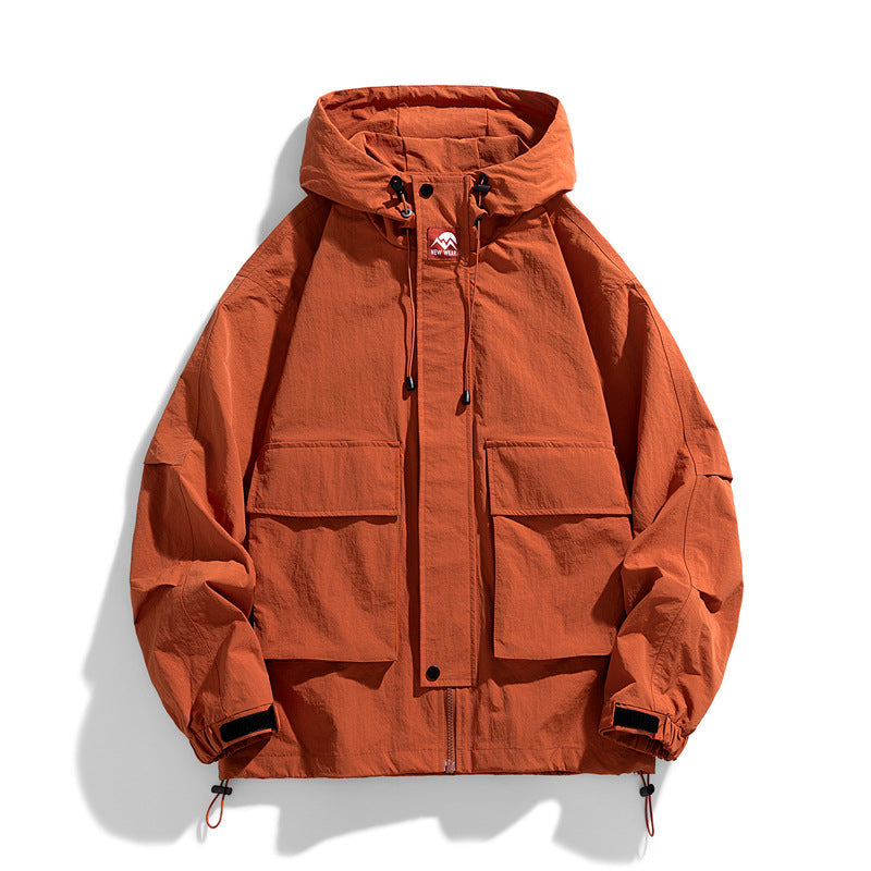Unisex Outdoor Hooded Jacket – Windproof Waterproof Coat