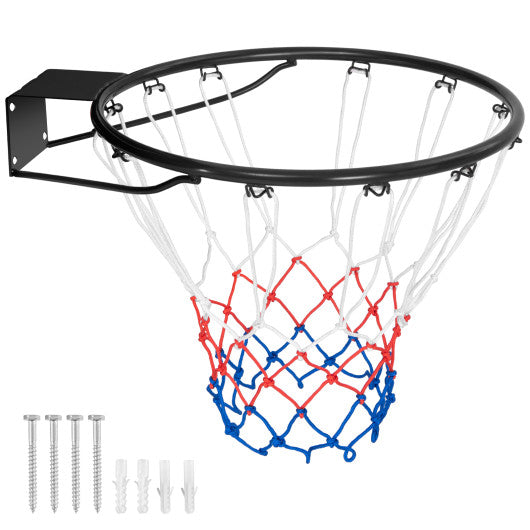 15-Inch Basketball Rim Goal – All-Weather Net & Mounting Hardware