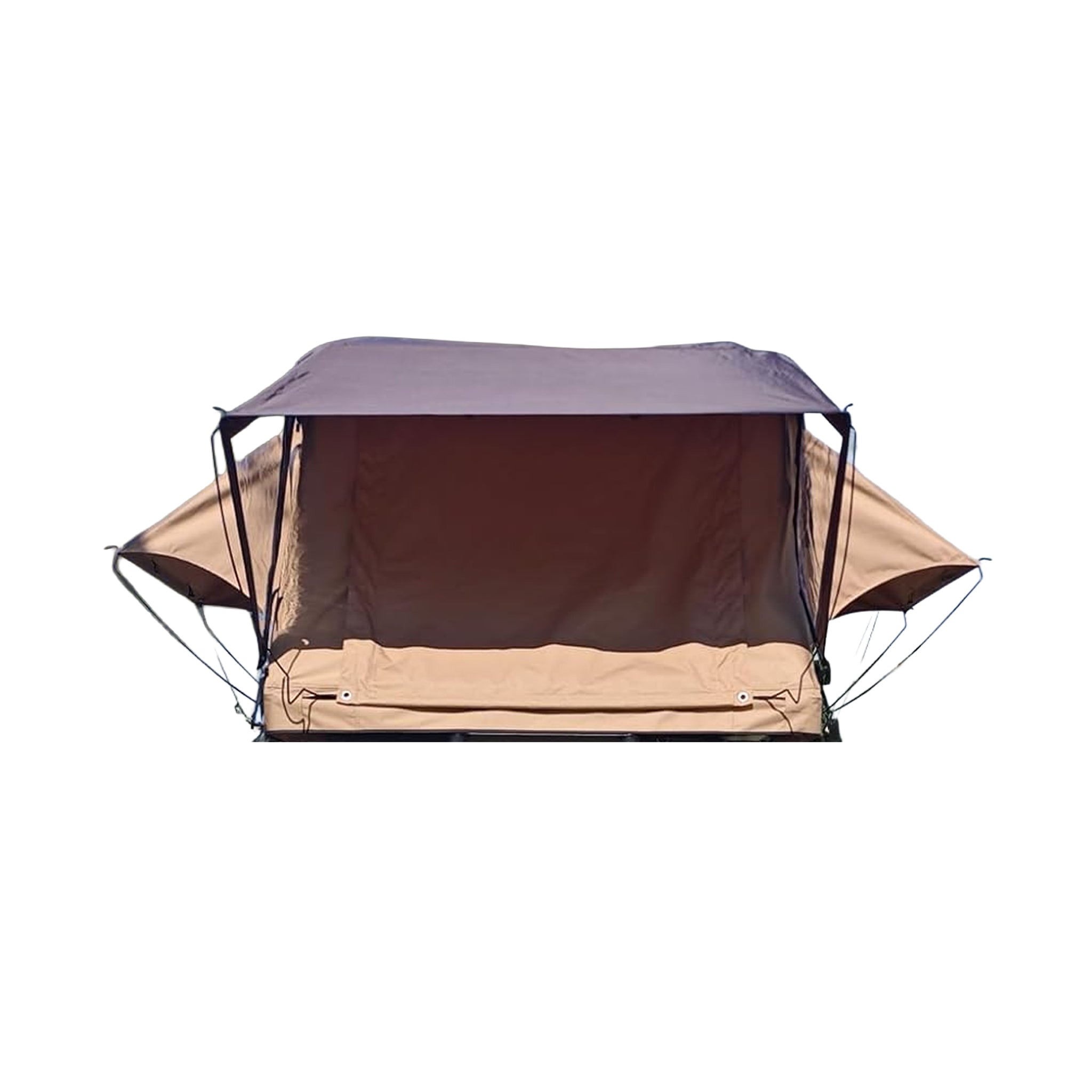 Trailora Summit Soft-Shell Aluminum Rooftop Tent With Ladder, LED Light Strip, And Memory Foam Mattress [2-3 Person] (SAK26814)