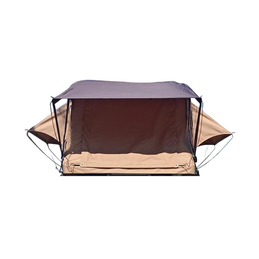 Trailora Summit Soft-Shell Aluminum Rooftop Tent With Ladder, LED Light Strip, And Memory Foam Mattress [2-3 Person] (SAK26814)