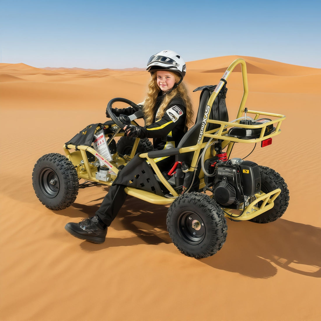 SYX MOTO GK-49A 50cc 4-Stroke Gas Go Kart | Off-Road Mini Buggy for Teens