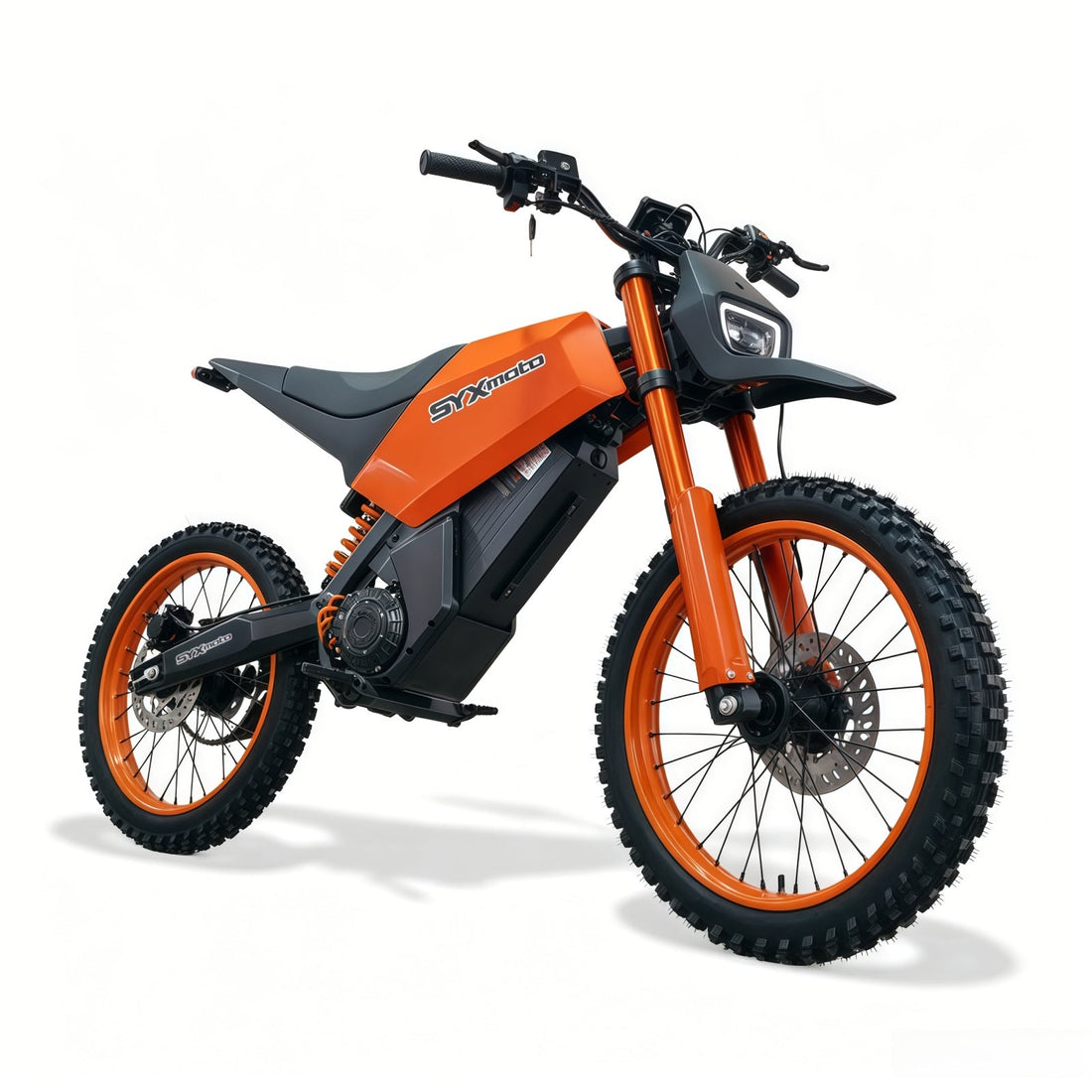 SYX MOTO SPRK Electric Dirt Bike | 5500W Peak, 43MPH High Speed Off-Road Trail Motorcycle (60V 27Ah)
