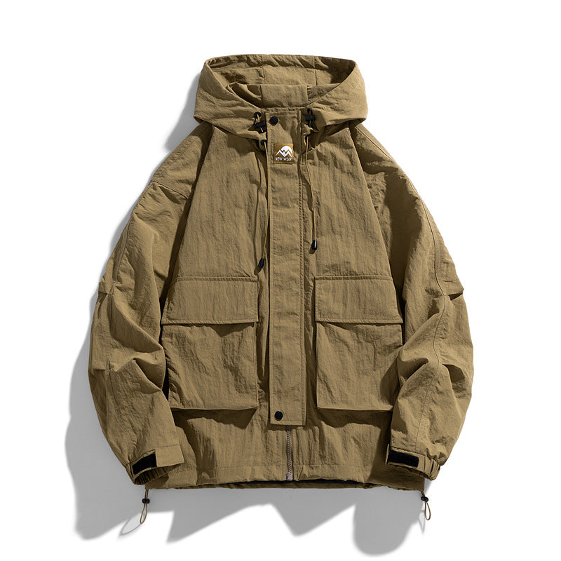 Unisex Outdoor Hooded Jacket – Windproof Waterproof Coat