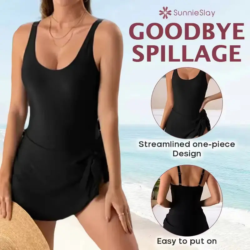 🏖️SunnieSlay - One-Piece Swimdress for Women with Tummy Control