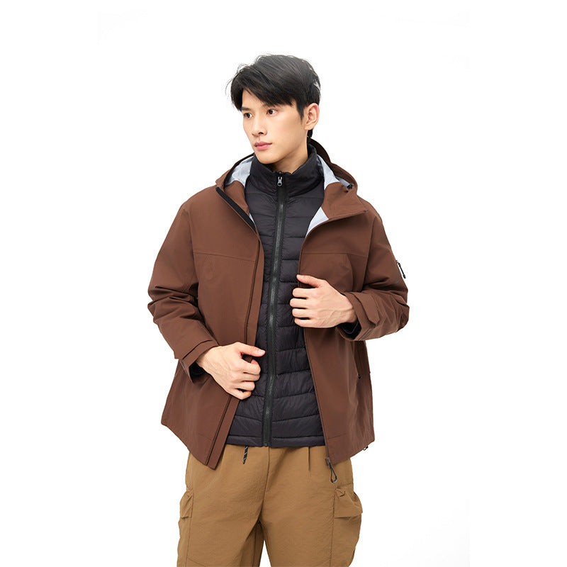 Couple’s Mountain Hard Shell Jacket – Windproof Waterproof Coat
