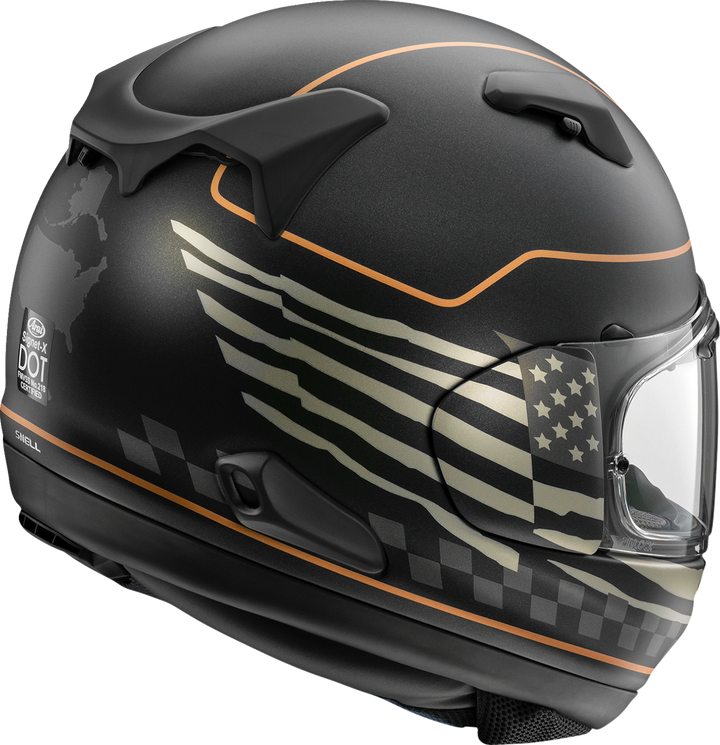 ARAI HELMETS, Arai Helmets Signet-X US Flag Black Frost Large - Model 0101-18520
