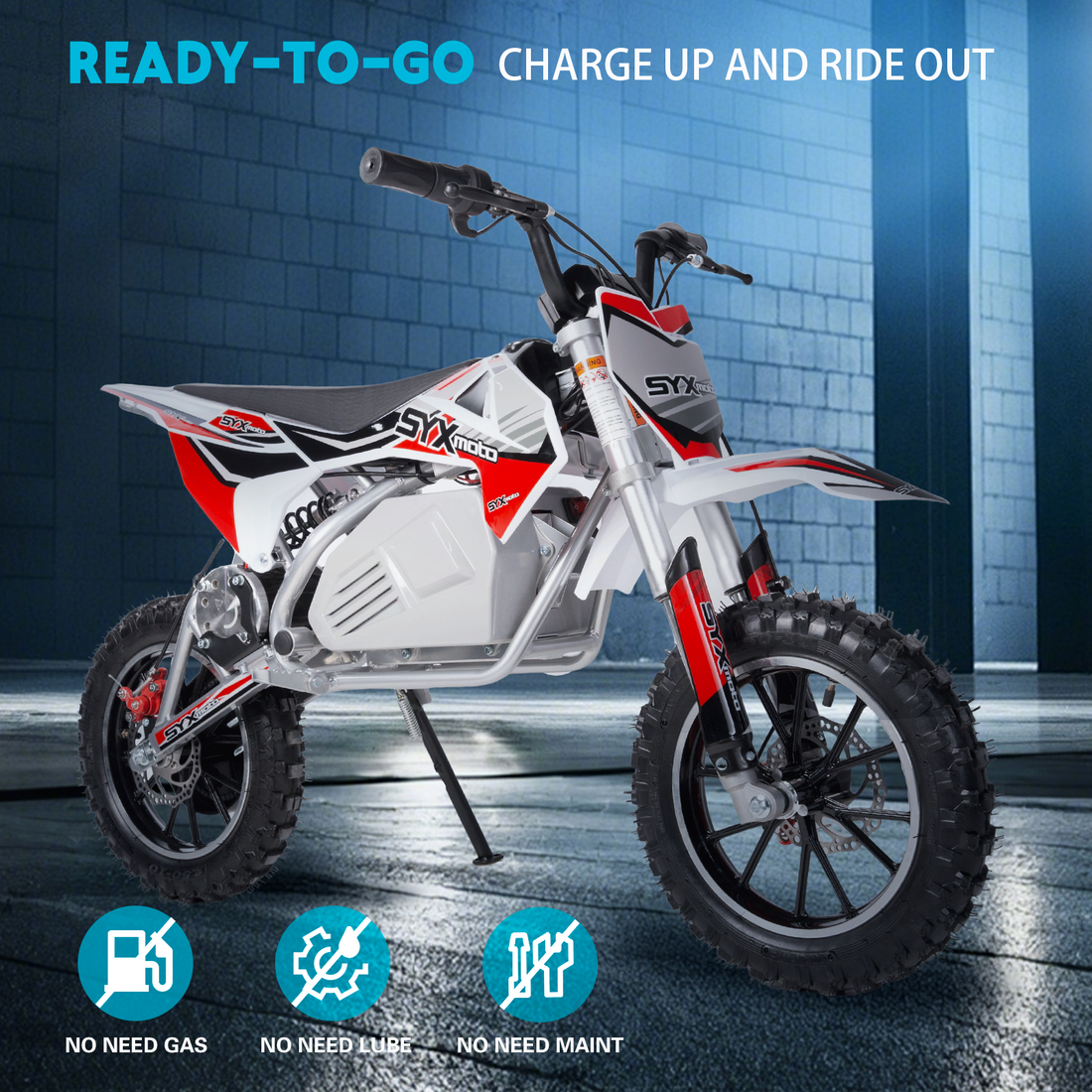 SYX MOTO KBE 500W Kids Electric Dirt Bike | 36V Mini Off-Road E-Bike for Beginners