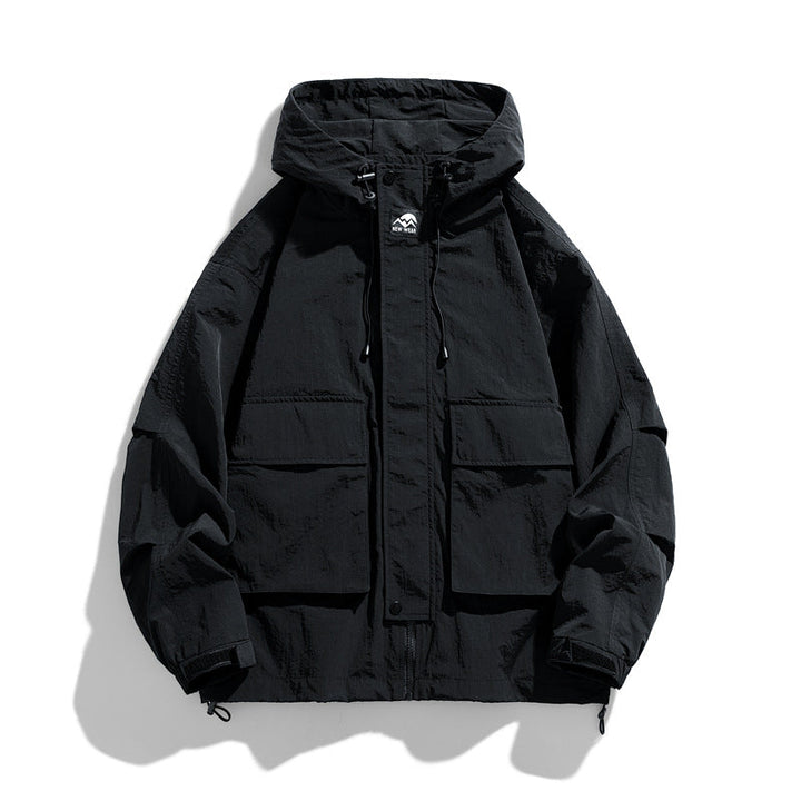 Unisex Outdoor Hooded Jacket – Windproof Waterproof Coat
