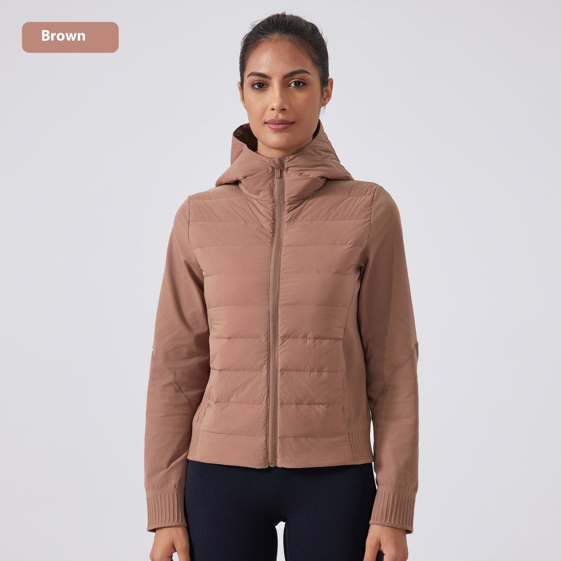 Women’s Hooded Down Jacket – Windproof & Waterproof