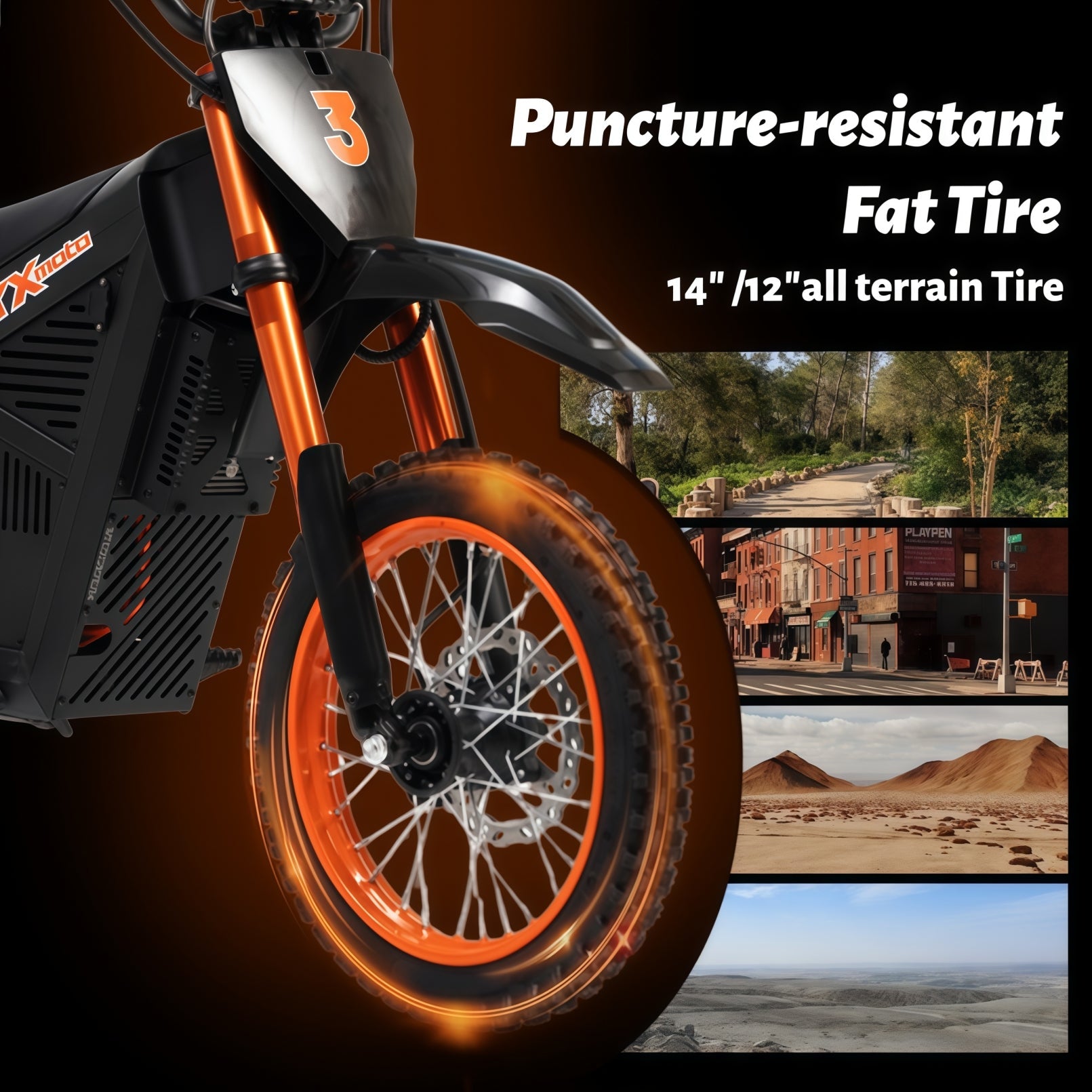 SYX MOTO ARC 3000W Peak Electric Dirt Bike | 48V Mid-Drive Off-Road Motorcycle