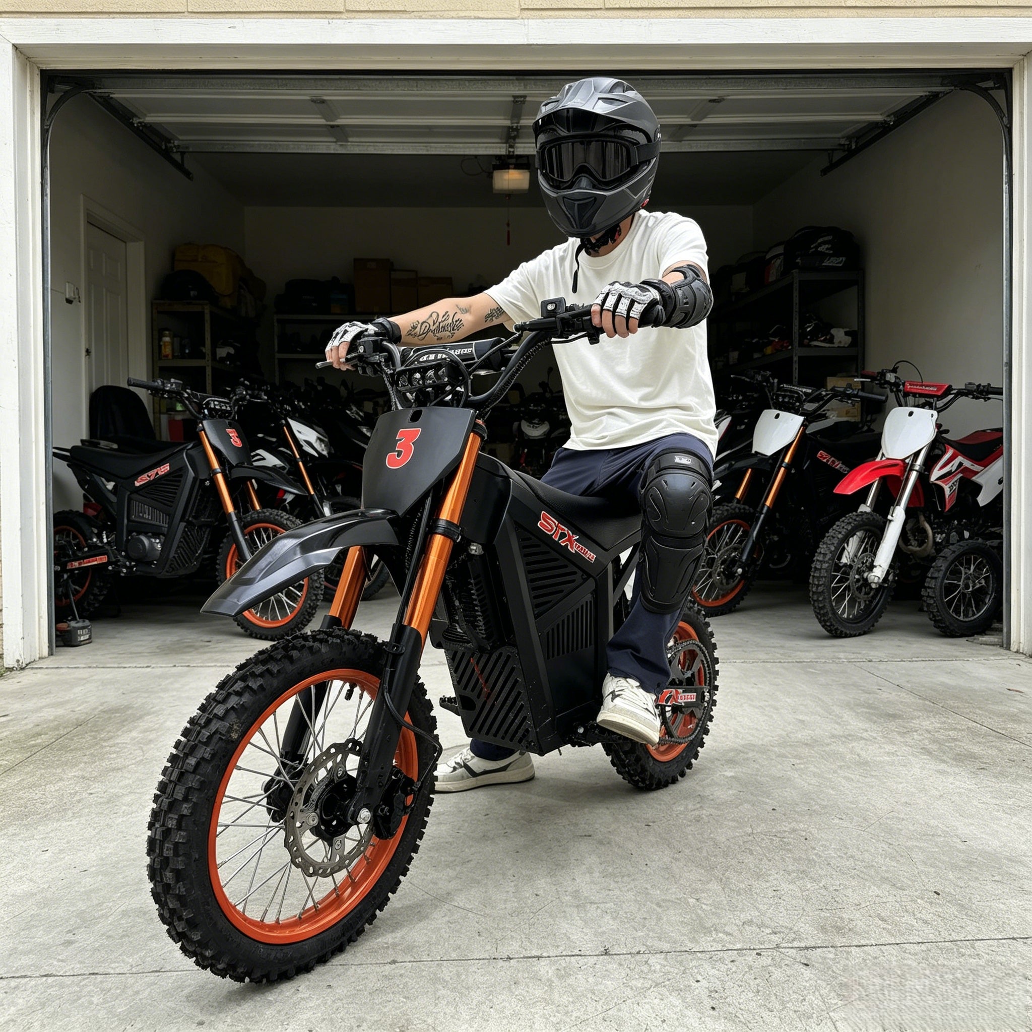 SYX MOTO ARC 3000W Peak Electric Dirt Bike | 48V Mid-Drive Off-Road Motorcycle