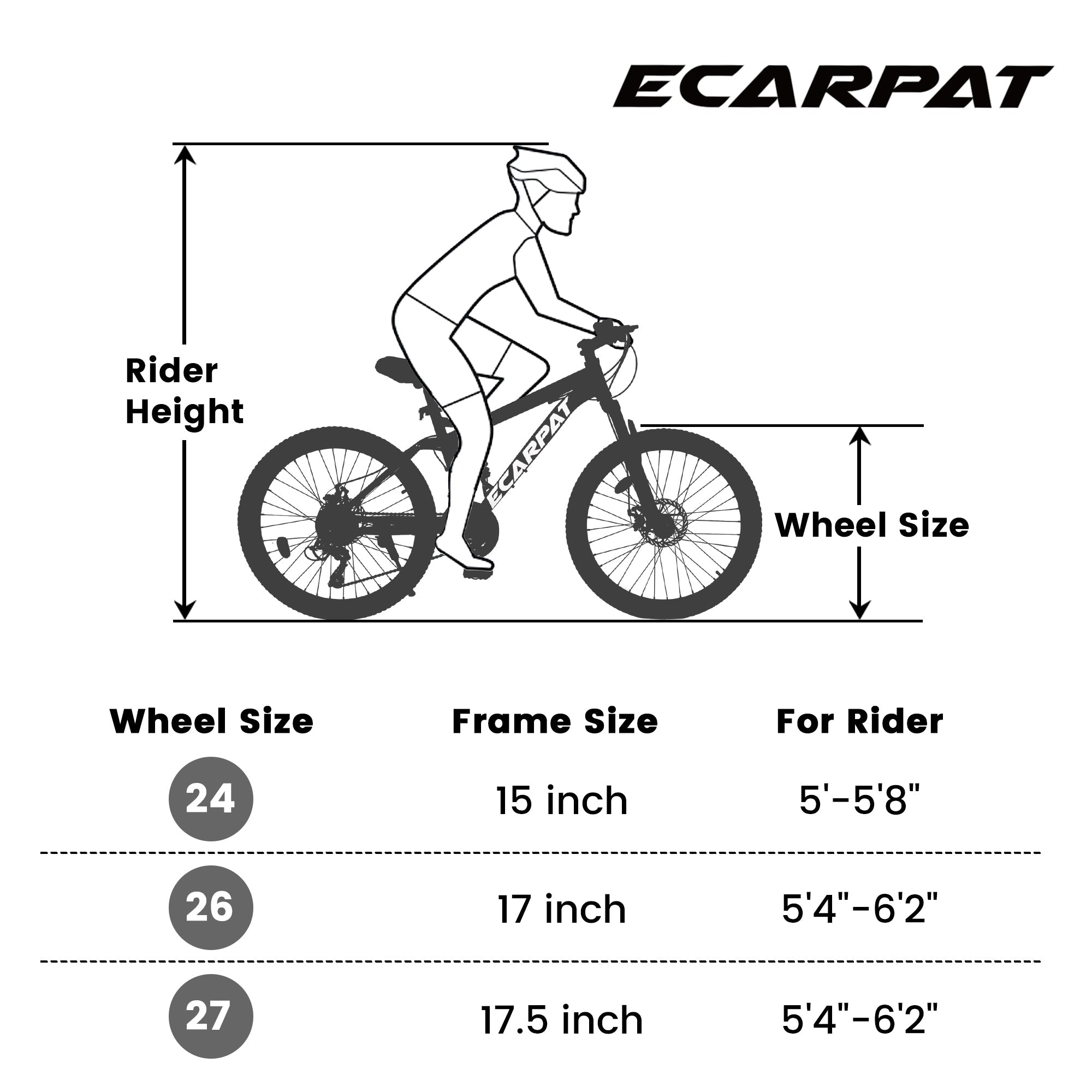 A2660 Ecarpat Mountain Bike – 26" Carbon Steel Disc Brake