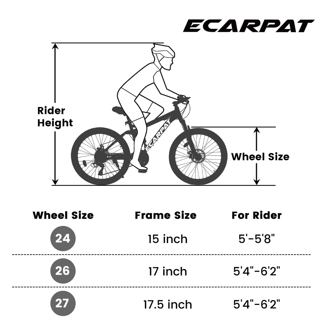 A2660 Ecarpat Mountain Bike – 26" Carbon Steel Disc Brake