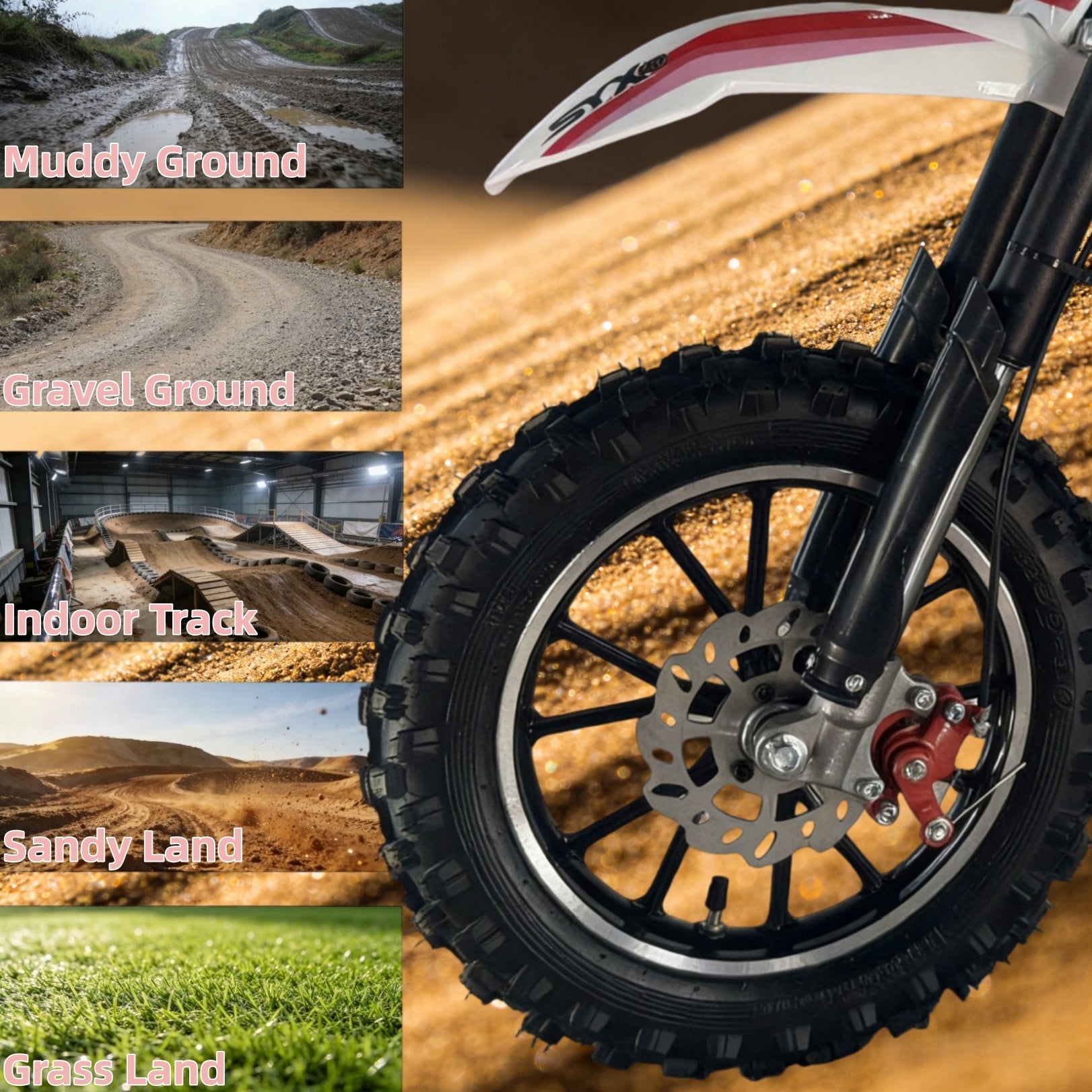 SYX MOTO MK 40cc 4-Stroke Kids Gas Mini Dirt Bike | Automatic Off-Road Pit Bike