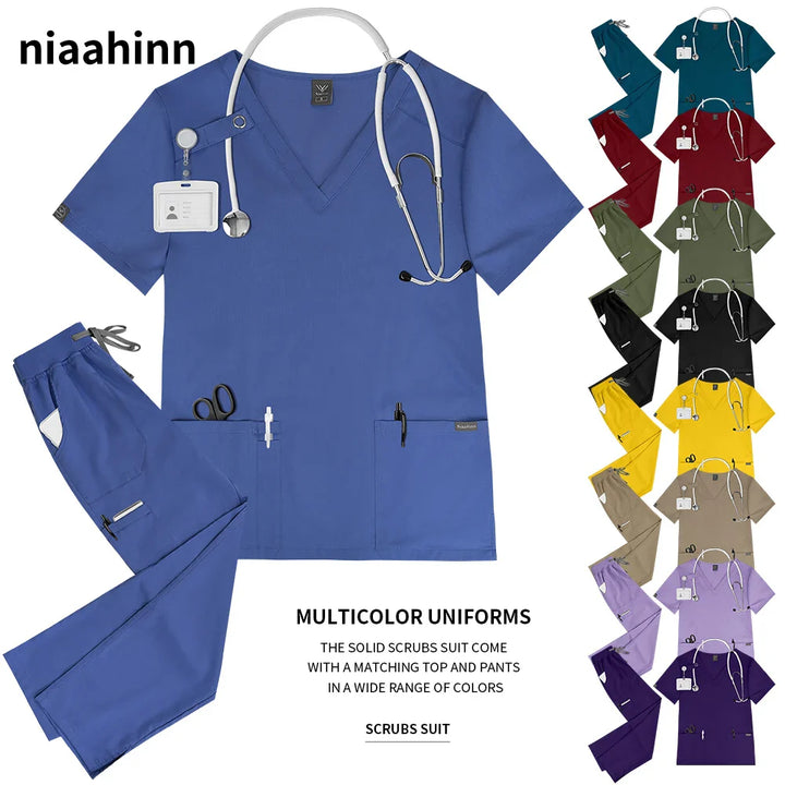 Women's Medical Scrub Workwear Set