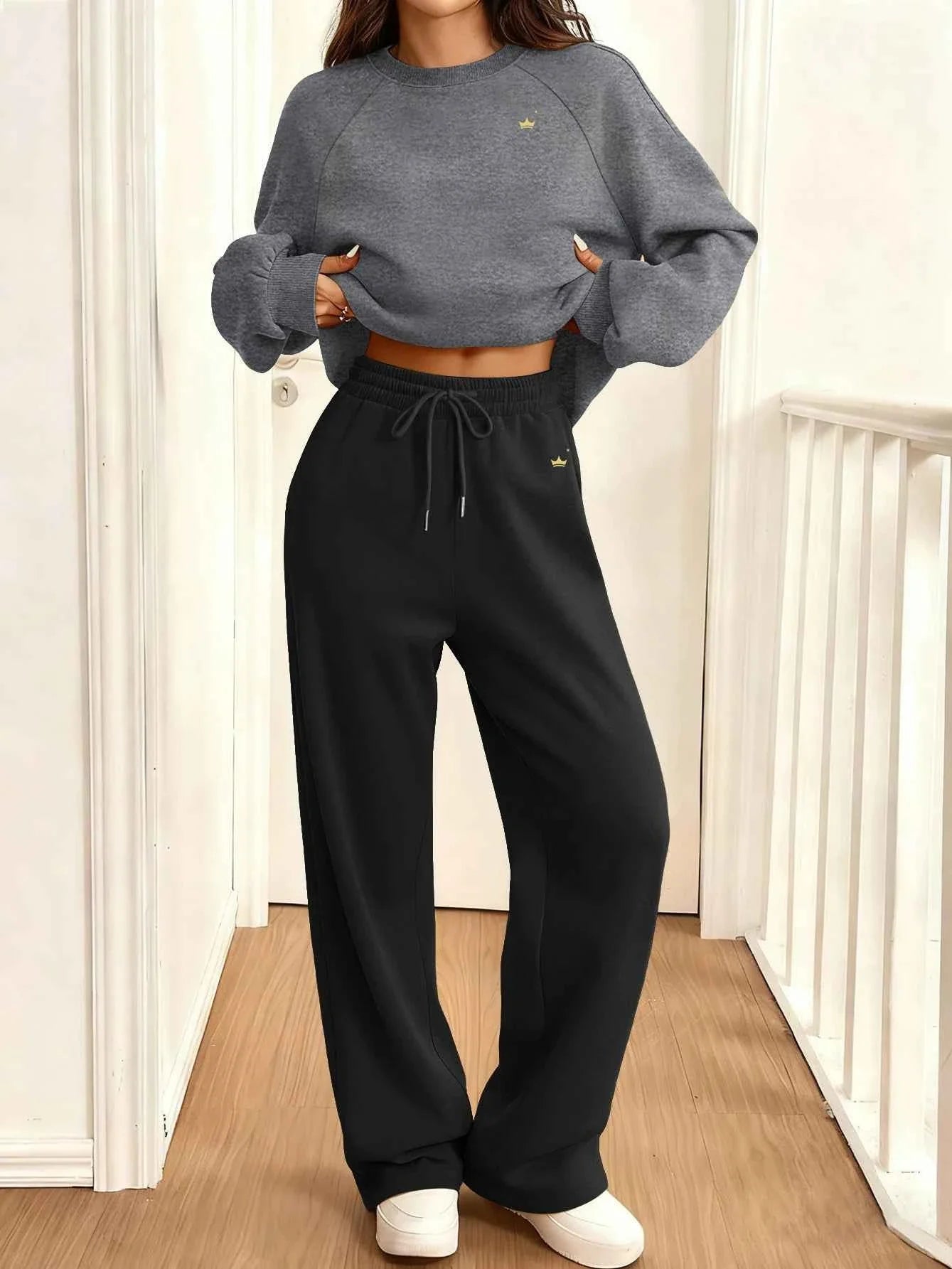 Autumn Winter Women's Loose Jogger Set