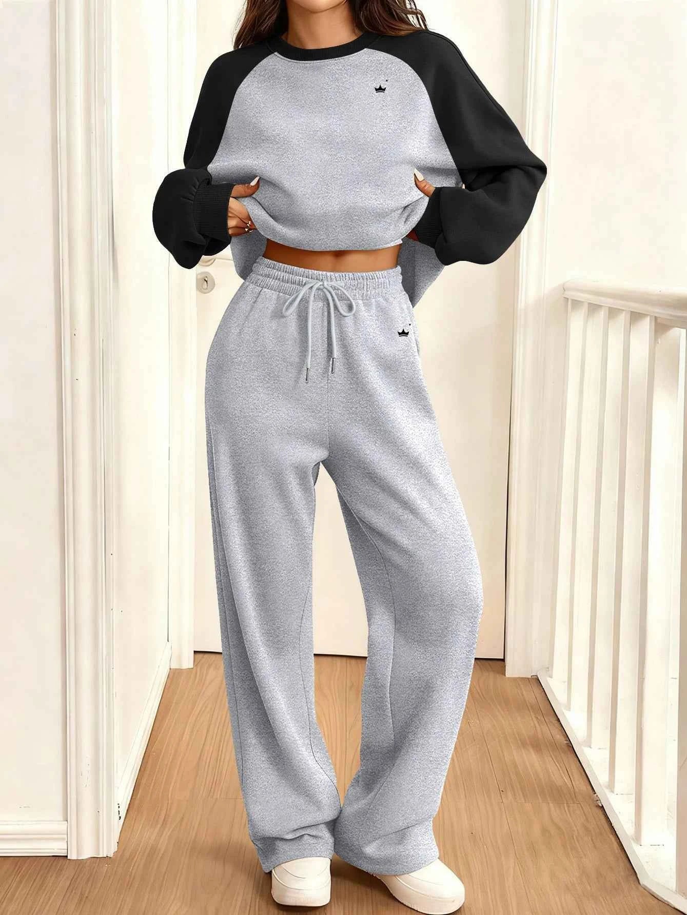 Autumn Winter Women's Loose Jogger Set