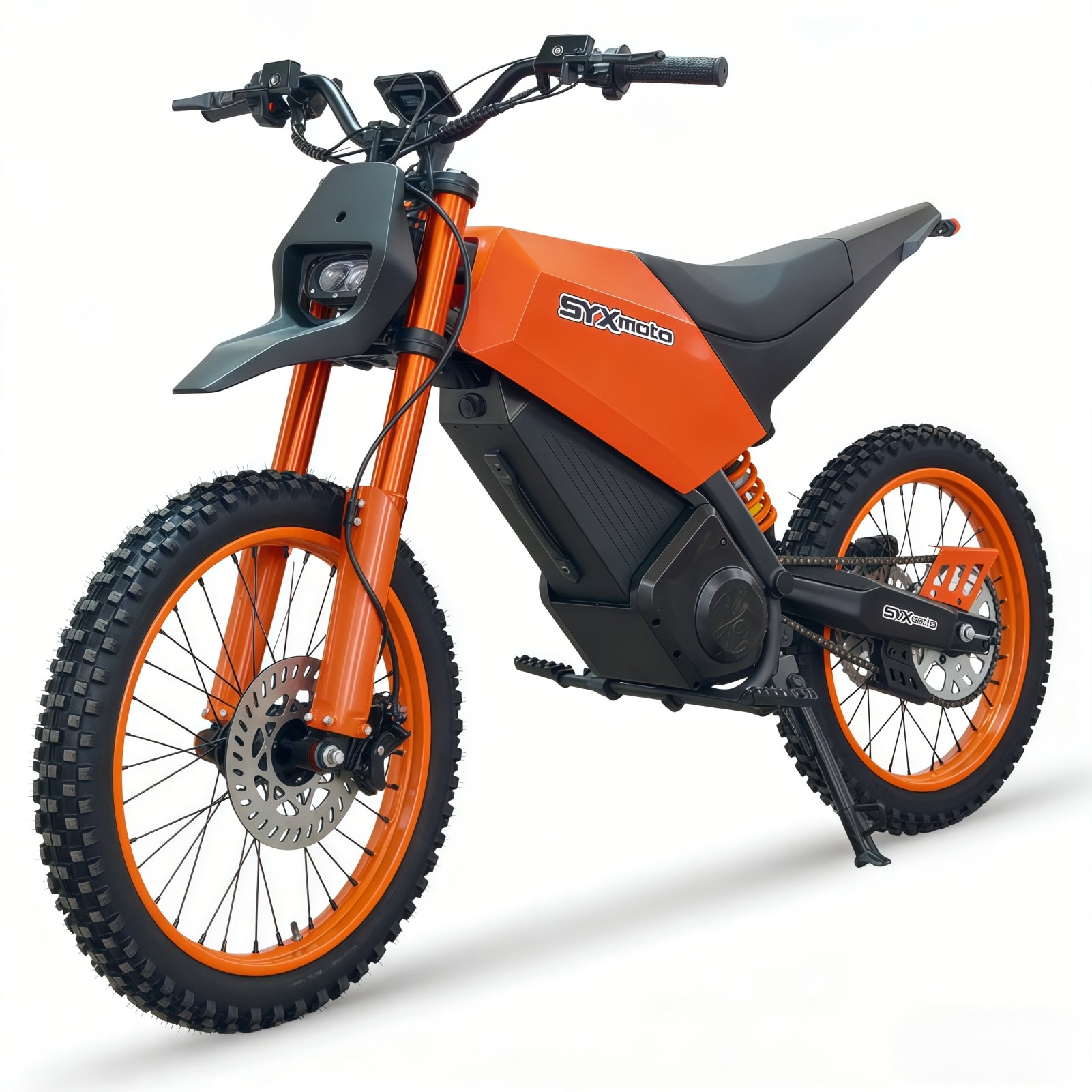 SYX MOTO SPRK Electric Dirt Bike | 5500W Peak, 43MPH High Speed Off-Road Trail Motorcycle (60V 27Ah)