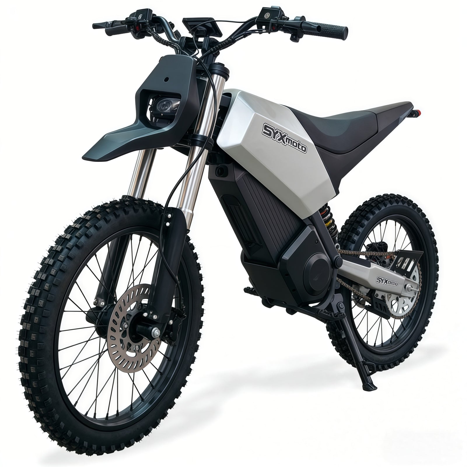 SYX MOTO SPRK Electric Dirt Bike | 5500W Peak, 43MPH High Speed Off-Road Trail Motorcycle (60V 27Ah)