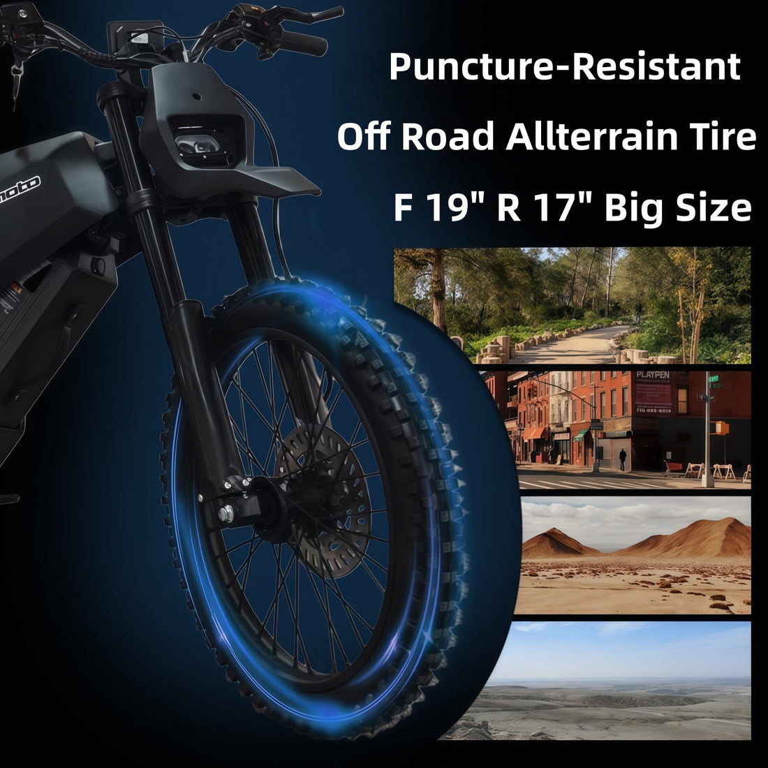 SYX MOTO SPRK Electric Dirt Bike | 5500W Peak, 43MPH High Speed Off-Road Trail Motorcycle (60V 27Ah)