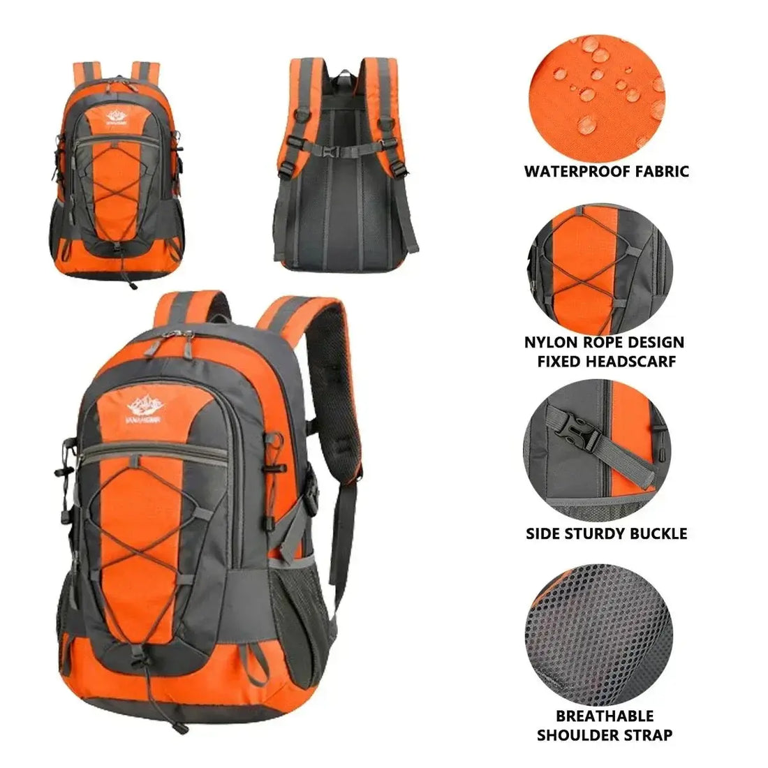 waterproof hiking backpack-Lightweight Outdoor Travel Daypack