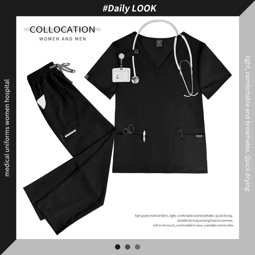 Women's Medical Scrub Workwear Set