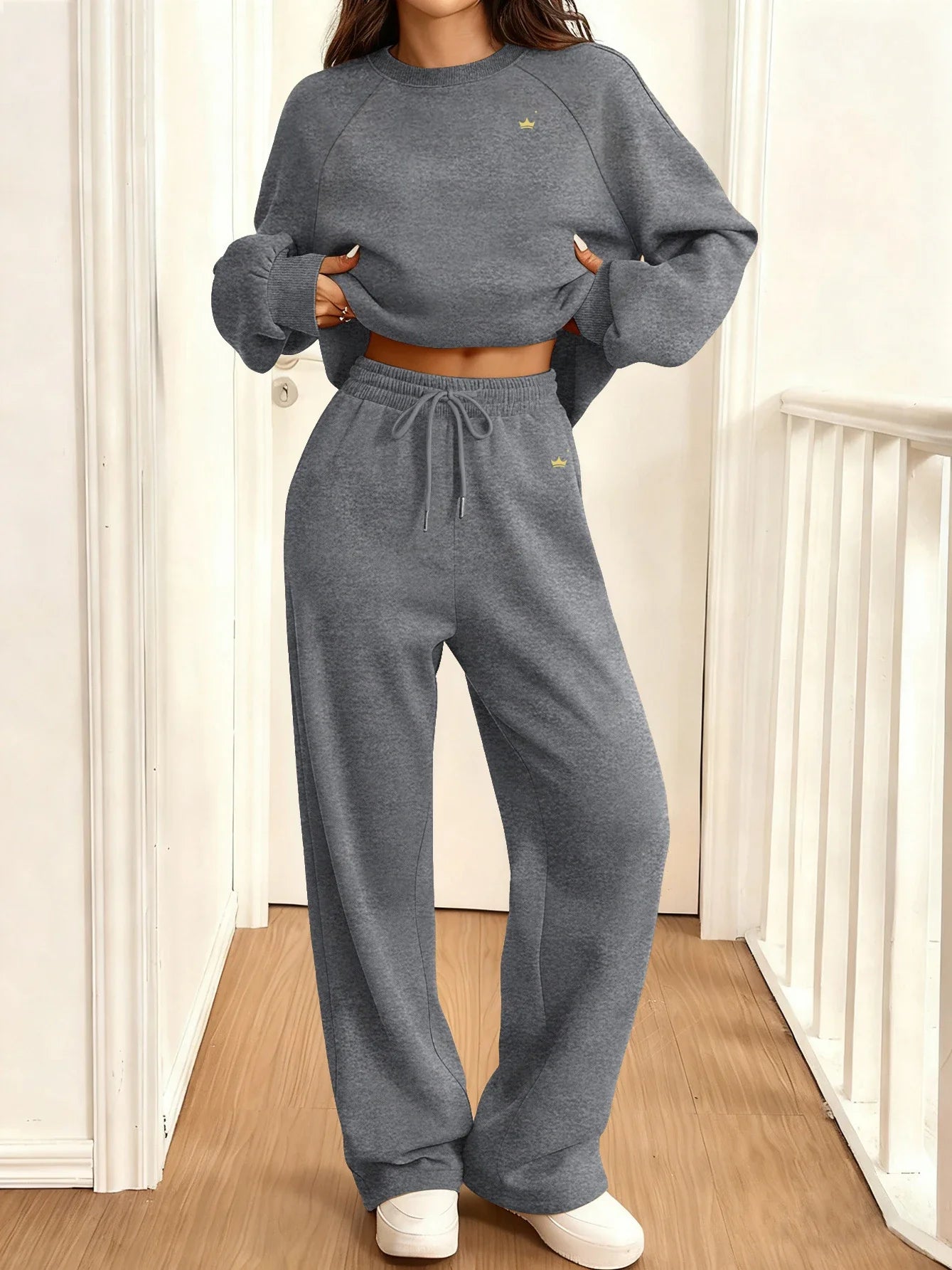 Autumn Winter Women's Loose Jogger Set