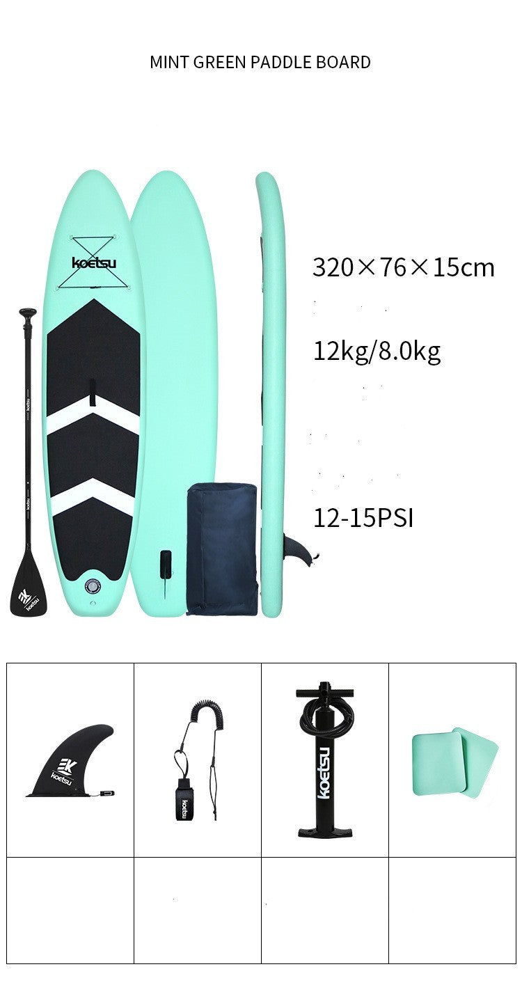 Inflatable Stand-Up Paddleboard – Beginner Surf & Water Ski Board