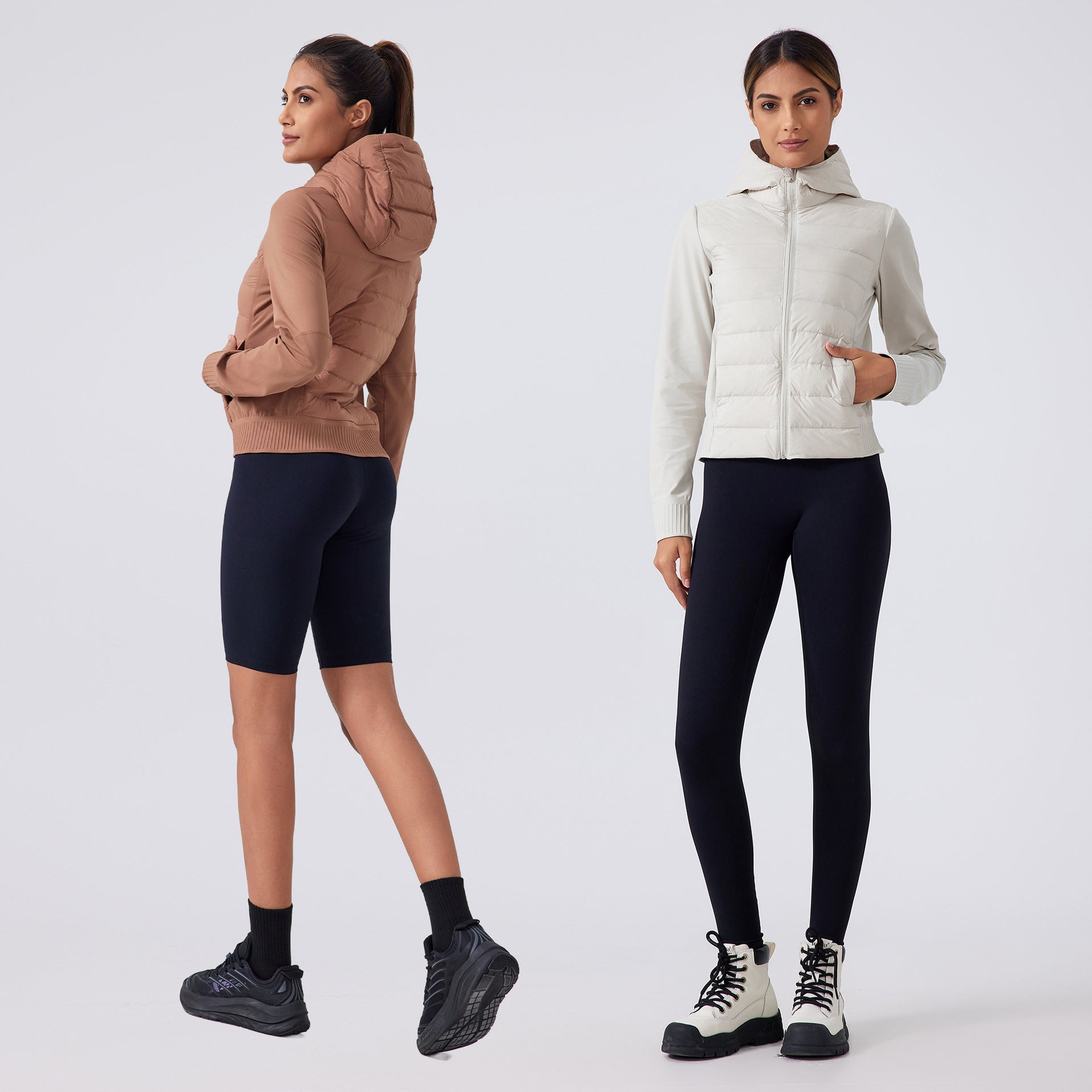 Women’s Hooded Down Jacket – Windproof & Waterproof