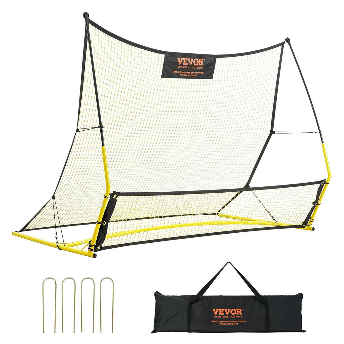 2‑in‑1 Portable Soccer Trainer & Rebounder Net