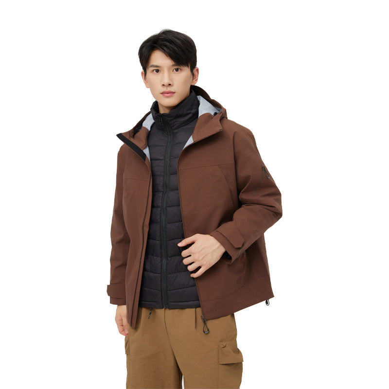 Couple’s Mountain Hard Shell Jacket – Windproof Waterproof Coat