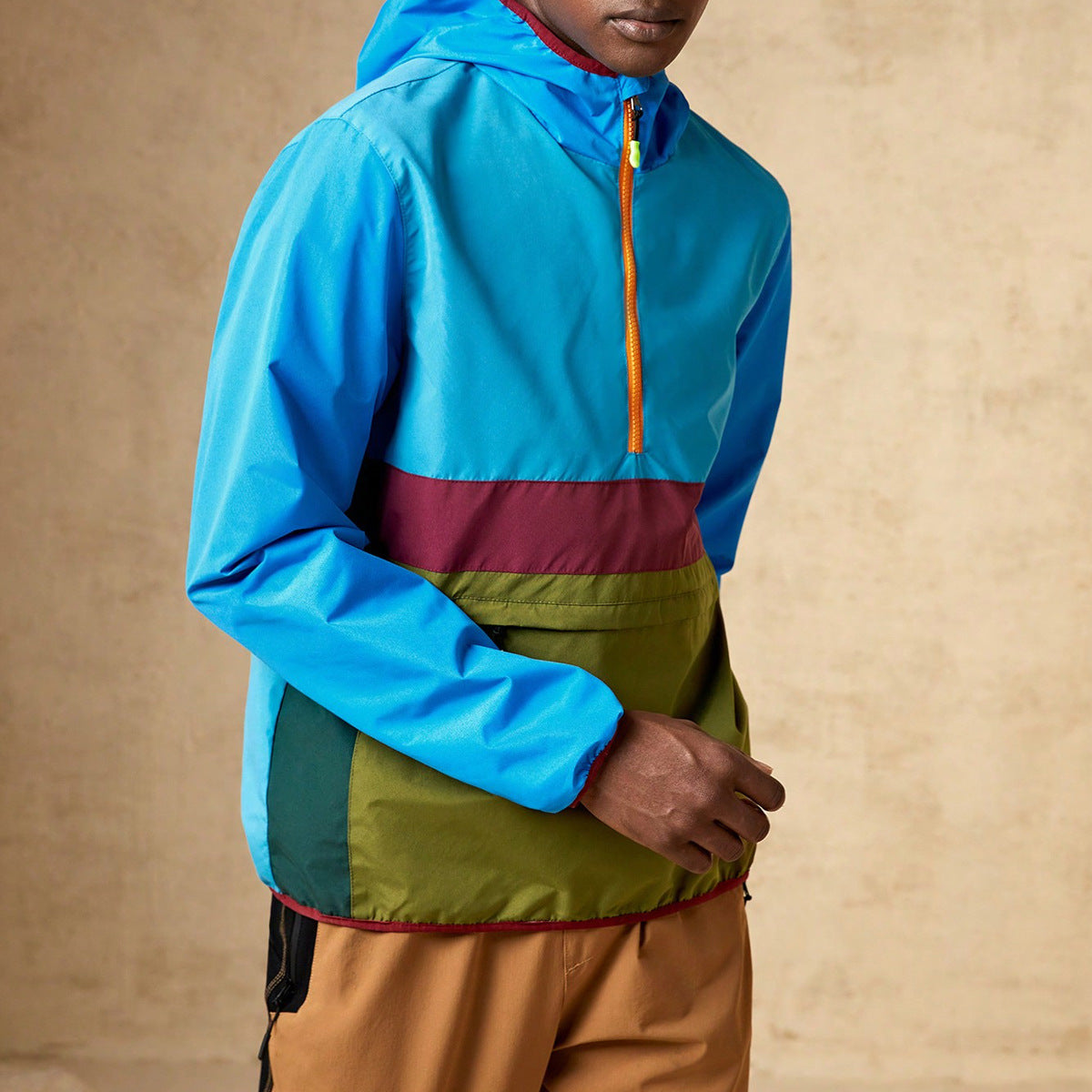 Men’s American Casual Jacket – Loose Waterproof Windproof Coat