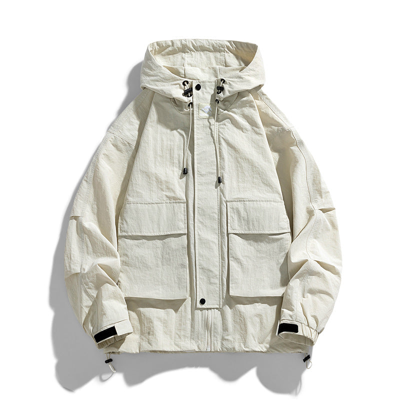 Unisex Outdoor Hooded Jacket – Windproof Waterproof Coat