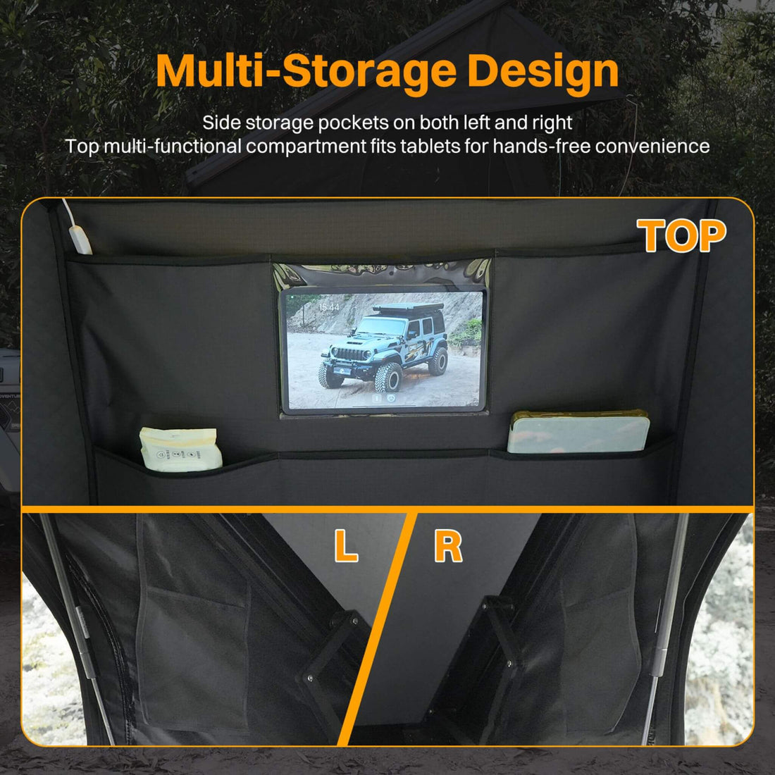 Trailora Altitude Heavy-Duty Hard-Shell Rooftop Tent With Ladder [2-3 Person] (SAK93120)