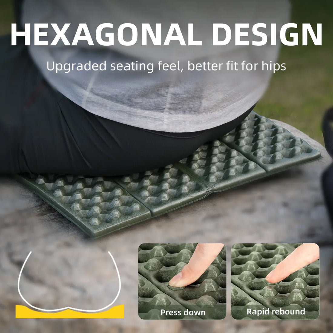 Folding Foam Seat Pad – Lightweight Camping & Hiking Mat