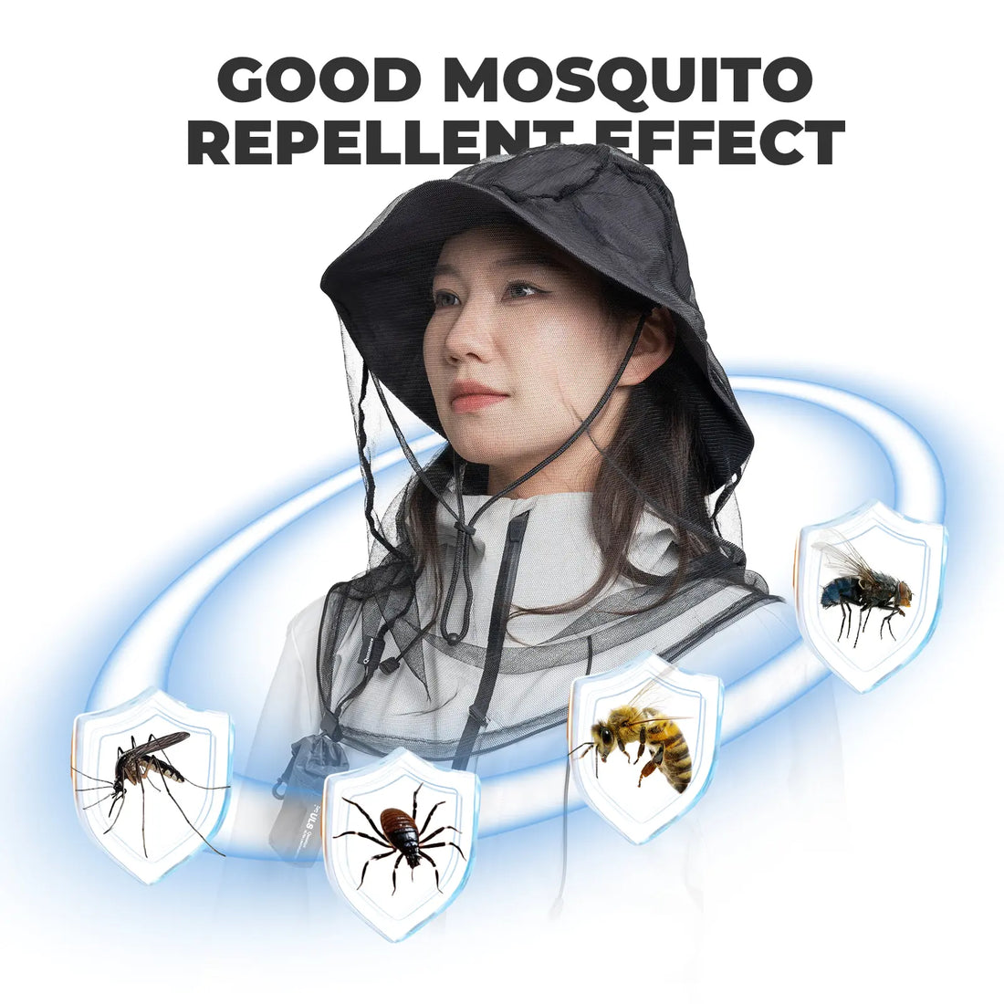 Mosquito Head Net Mesh for Hiking & Outdoors