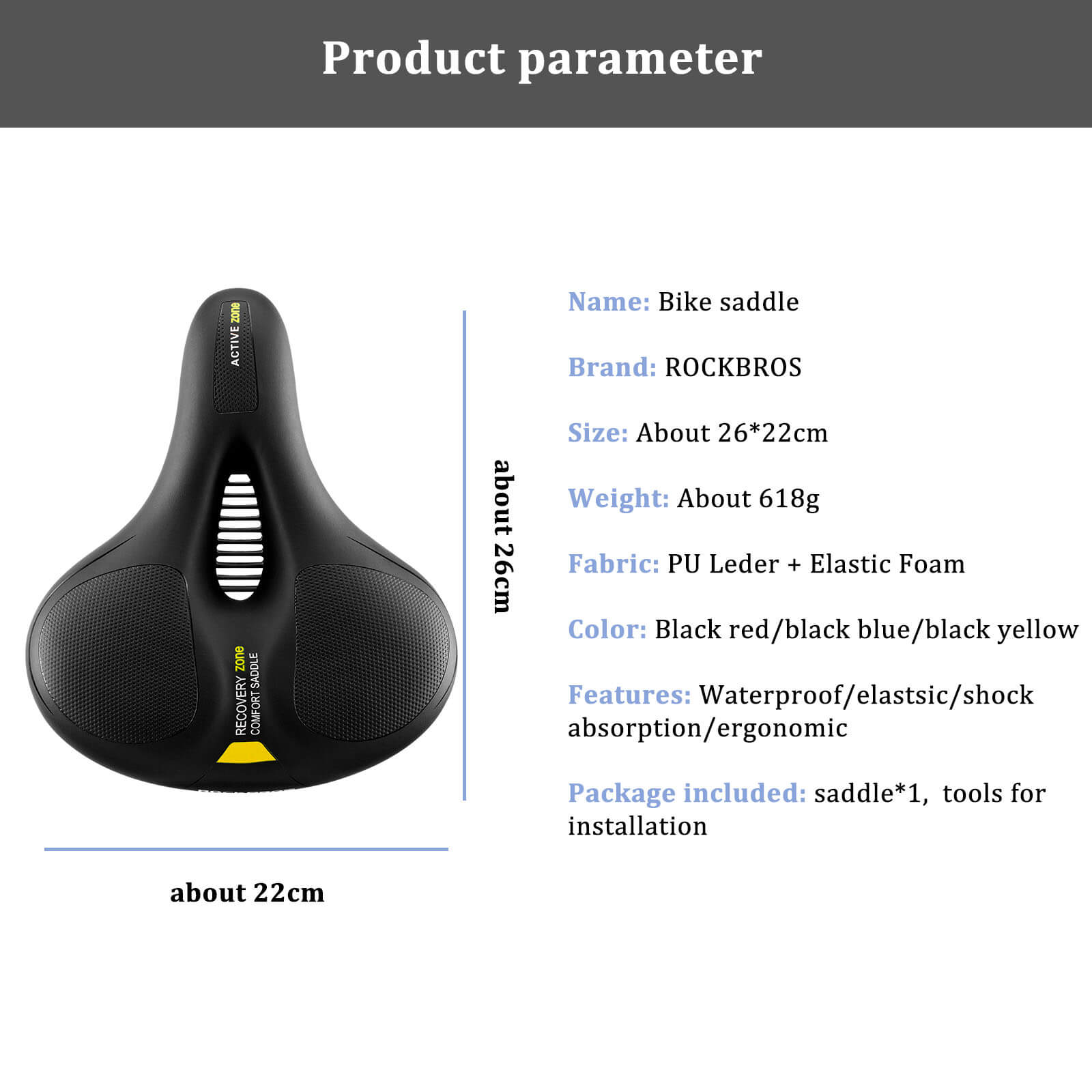 Bike Saddle – Comfort Cushion Seat
