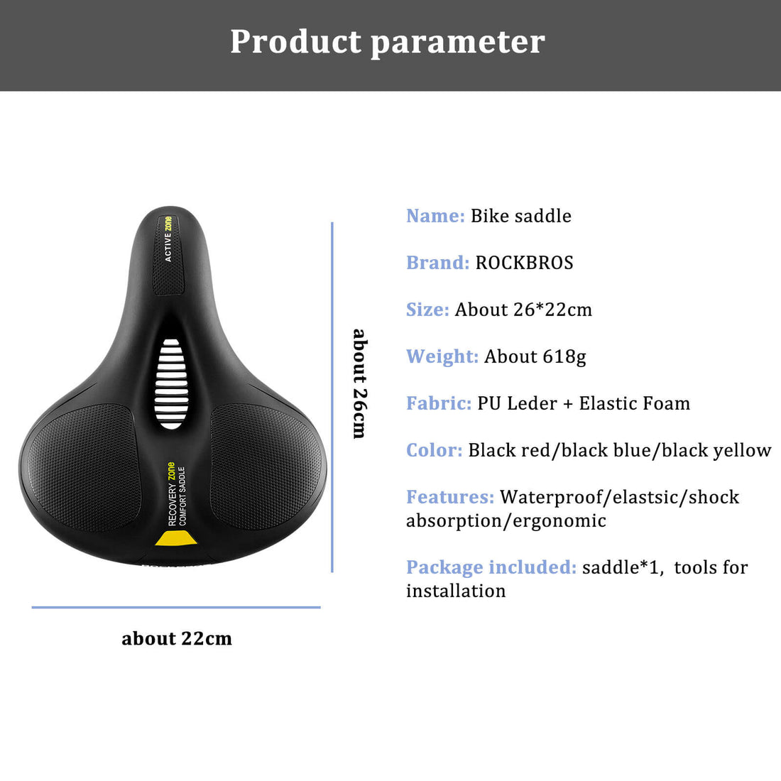 Bike Saddle – Comfort Cushion Seat