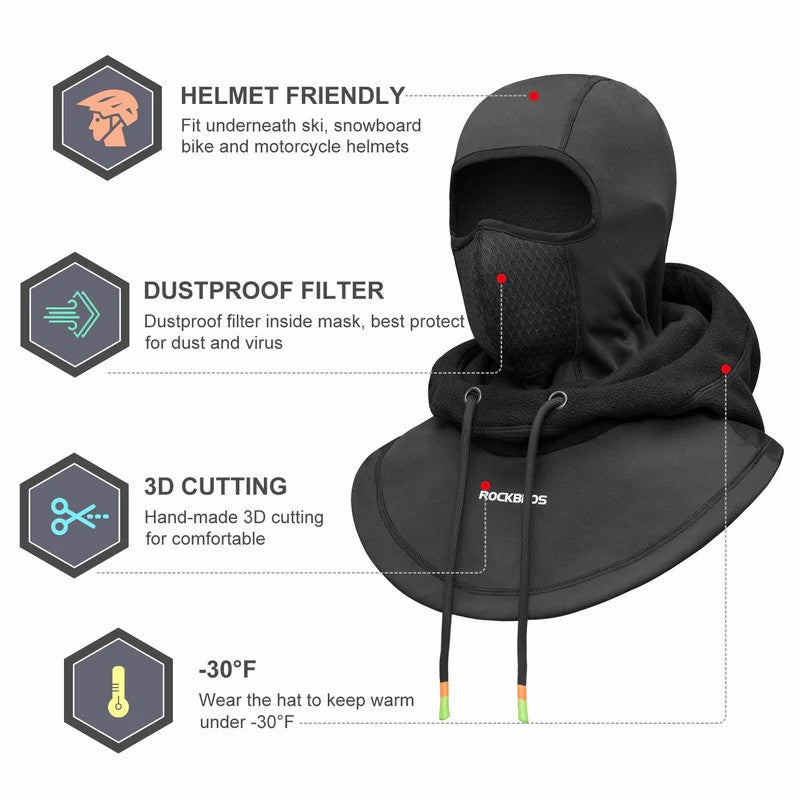Thermal Fleece Ski Balaclava – Winter Face Mask