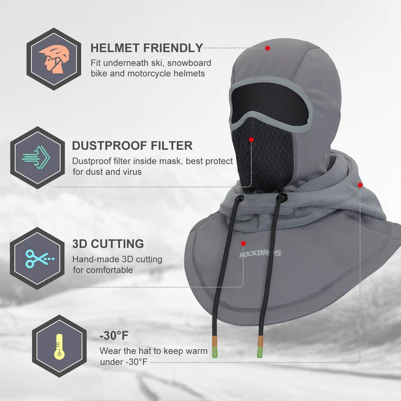 Thermal Fleece Ski Balaclava – Winter Face Mask